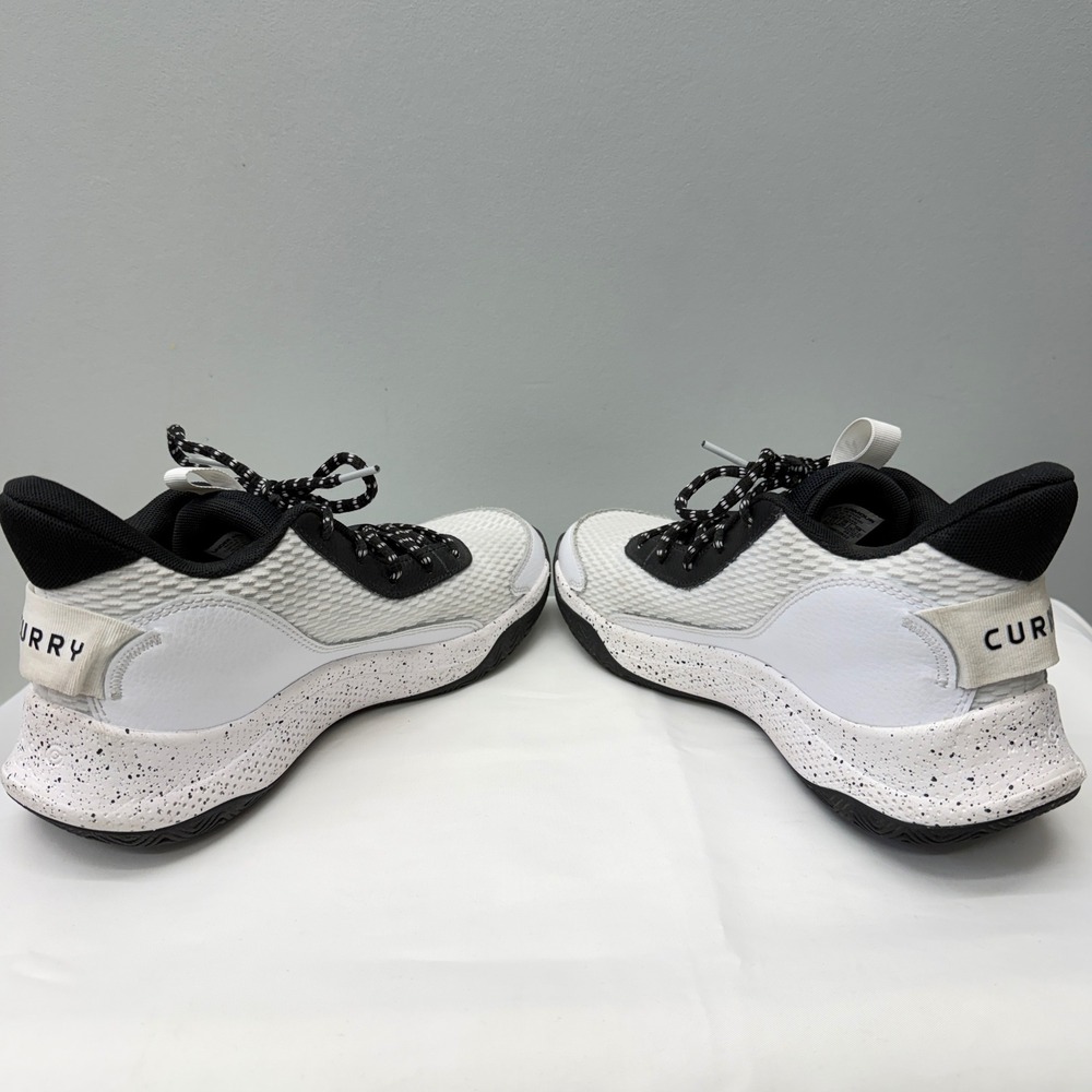 Under Armour Stephen Curry 3Z7 Basketball Shoes White‎ Black 3026622-101 Mens 8 - Picture 6 of 8
